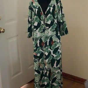 Rachel Zoe Palm Print Kimono NWT